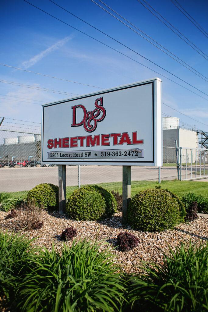 D&S Sheetmetal road sign